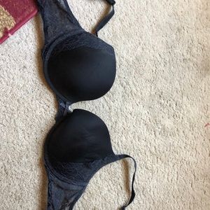 Black with lace push up bra!